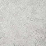 8597-03 White gray silver metallic cracks Plain faux plaster Wallpaper