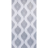 5182-10 White Gray Black Victorian Damask Glitter Wallpaper