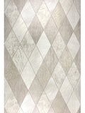 5586-01 Wallpaper beige gold ivory Textured Modern faux diamond Tiles