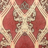 6468-12 Red Damask Glitter Wallpaper