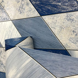 5586-03 Blue Tile Diamond Grey Wallpaper