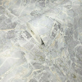 5637-03 Wallpaper textured blue silver gold metallic cracks faux marble stone