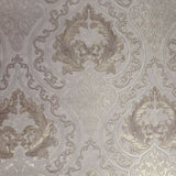 Wallpaper Persian Damask dust pink rose Gold Metallic textured